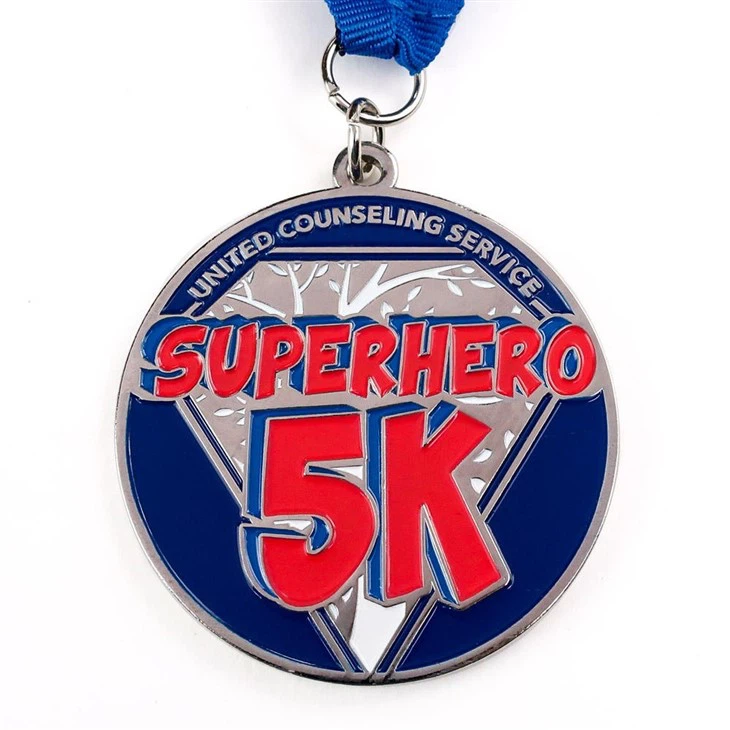 Custom Metal Round Shape Enamel Gold Medals