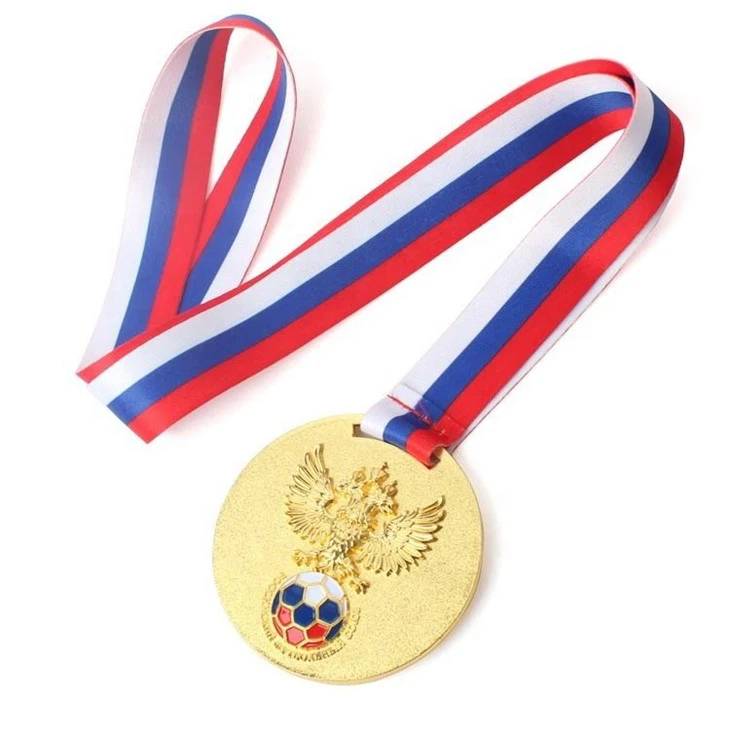 Plated Gold Custom Sports Award Medal