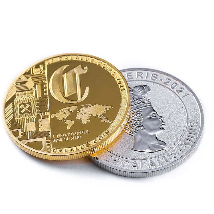 Колекция сувенири Възпоменателна метална златна монета предизвикателство